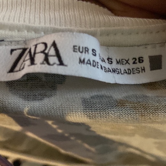 Zara Women’s Pullover Short Sleeves Leopard Print Tee Size Small. - Picture 5 of 6